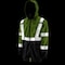Lift Safety HI-Vis Parka Jacket, 100% Polyester 300D Oxford, Class 3 Type R, Yellow/Black, M AVP-17HVKM - alternate 3